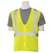 Erb Safety Safety Vest, Economy, Mesh, Class 2, S363, Hi-Viz Lime, 5XL 61451